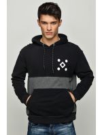 Hoodloom Μπλούζα Φούτερ με Κουκούλα&Τύπωμα στο Μανίκι