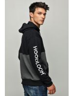 Hoodloom Μπλούζα Φούτερ με Κουκούλα&Τύπωμα στο Μανίκι
