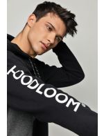 Hoodloom Μπλούζα Φούτερ με Κουκούλα&Τύπωμα στο Μανίκι
