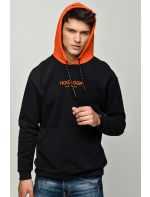 Hoodloom Μπλούζα Φούτερ με Κουκούλα 2χρωμη&Κέντημα