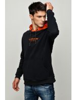 Hoodloom Μπλούζα Φούτερ με Κουκούλα 2χρωμη&Κέντημα