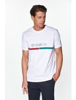 RedGreen T-shirt με Τύπωμα Logo&Stripes