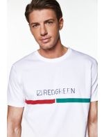 RedGreen T-shirt με Τύπωμα Logo&Stripes