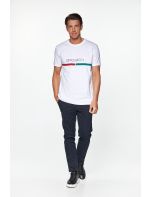 RedGreen T-shirt με Τύπωμα Logo&Stripes