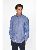 RedGreen Πουκάμισο με Μακρύ Μανίκι Denim Style