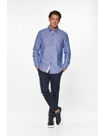 RedGreen Πουκάμισο με Μακρύ Μανίκι Denim Style