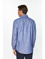 RedGreen Πουκάμισο με Μακρύ Μανίκι Denim Style