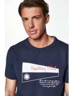 RedGreen T-shirt με Τύπωμα Yachting Club