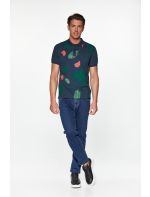 Snta Πόλο Πικέ με Κοντό Μανίκι&Τύπωμα Allover Floral