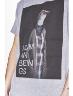 Snta T-shirt με Τύπωμα Human Beings Grouse