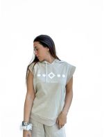 Hoodloom Μπλούζα Φούτερ Αμάνικη με Κουκούλα&Τύπωμα