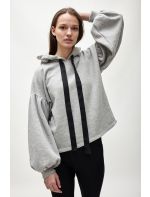 Hoodloom Μπλούζα Φούτερ με Κουκούλα&Φουσκωτά Μανίκια